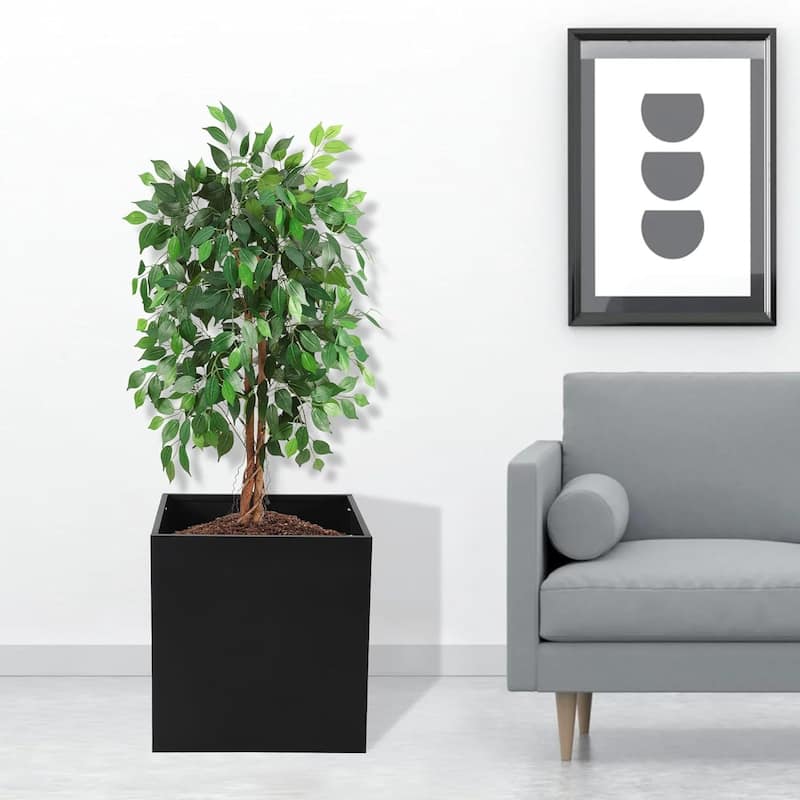 47x18x72inch Raised Garden Bed with Trellis with Drainage and Climbing Support