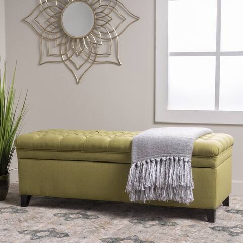 Hastings Tufted Storage Ottoman Bench by Christopher Knight Home