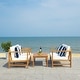 preview thumbnail 7 of 10, SAFAVIEH Outdoor Montez 4-piece Conversation Set with Accent Pillows