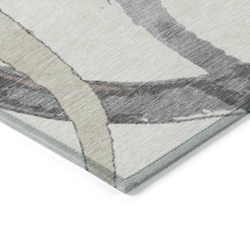 HomeRoots Abstract Transitional Rectangle Outdoor Rug