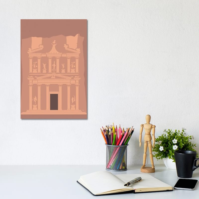 iCanvas "Treasury at Petra" by Lyman Creative Co. Canvas Print - 12x8x0.75