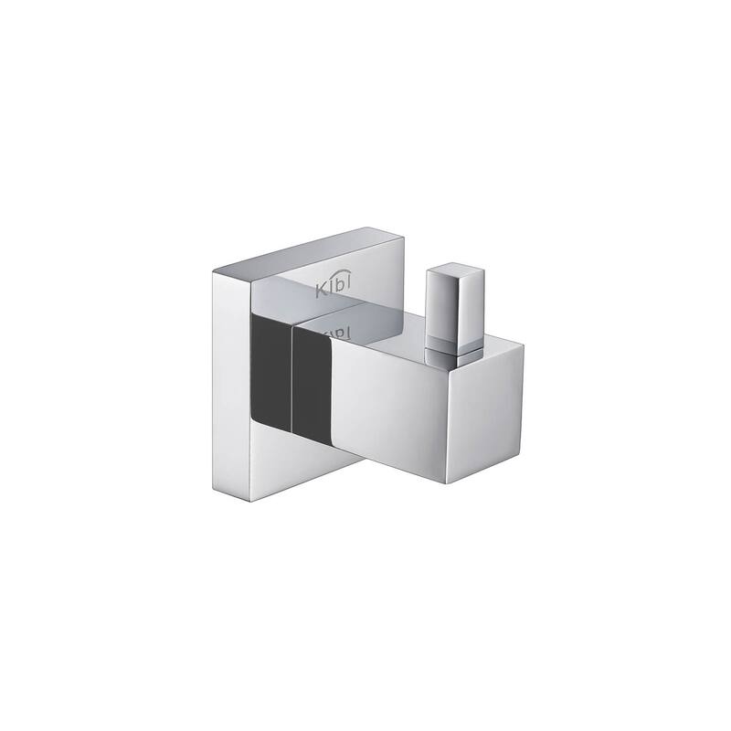 Cube Bathroom Towel & Robe Hook - Chrome