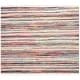 preview thumbnail 23 of 61, SAFAVIEH Handmade Rag Rug with Fringe Valborg Casual Stripe Cotton Rug with Fringe 4' Square - Ivory/Multi - Square