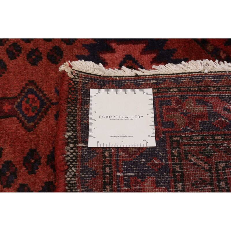 ECARPETGALLERY Hand-knotted Andelz Red Wool Rug - 3'7 x 6'6