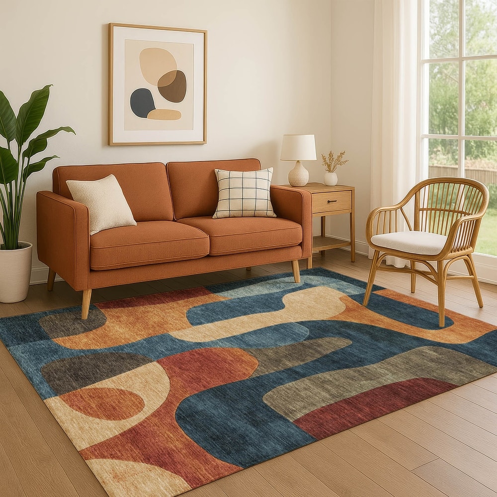 Premium Washable Super Soft Contemporary Siena Mayfield Rug