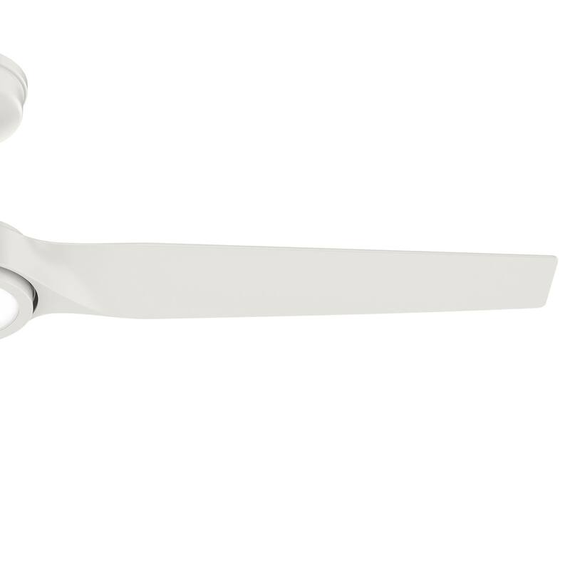 Hunter ZenTech Indoor / Outdoor 3-Blade Smart Ceiling Fan w/ LED Light and Handheld Remote - Modern & Contemporary.