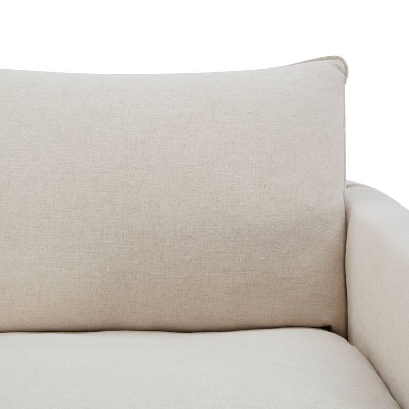 Furniture of America Caspian 6-Seater FSC & OEKO TEX Sectional Sofa with Feather Blend Cushions