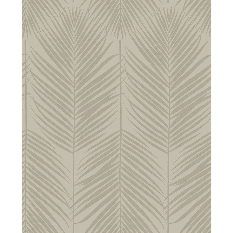 Seabrook Designs Persei Palm Glass Beaded Unpasted Wallpaper