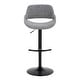 preview thumbnail 45 of 144, Silver Orchid Svellingen Adjustable Bar Stool with Rounded T Footrest - Set of 2