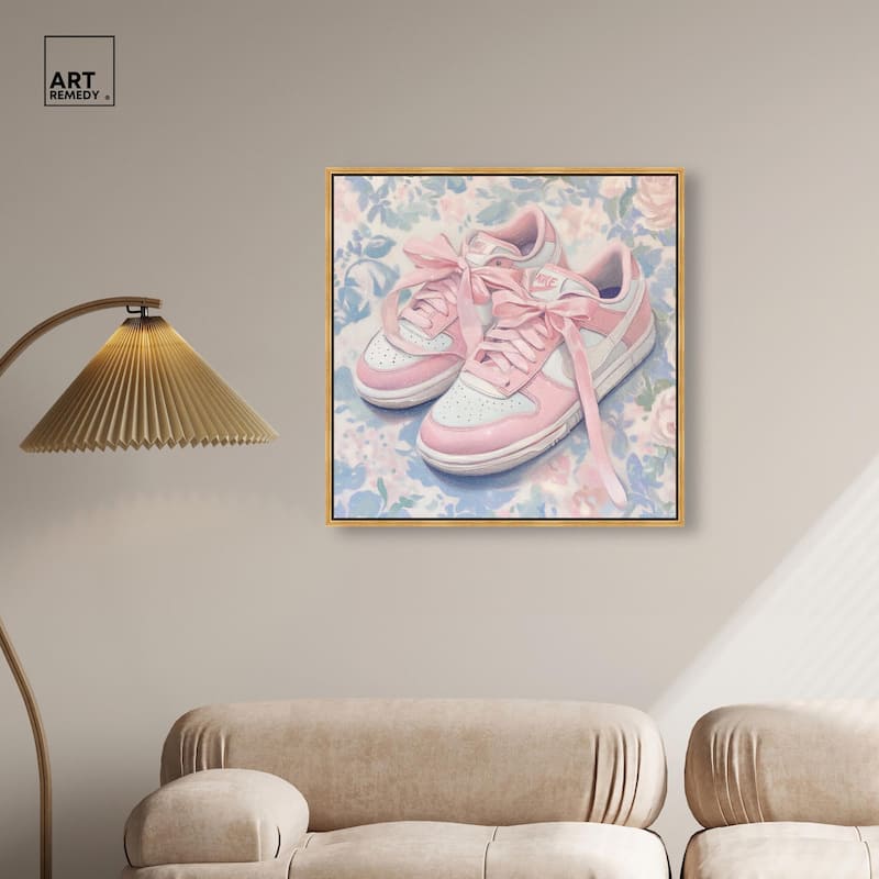 Gentle Ribbon Sneakers Canvas by Art Remedy