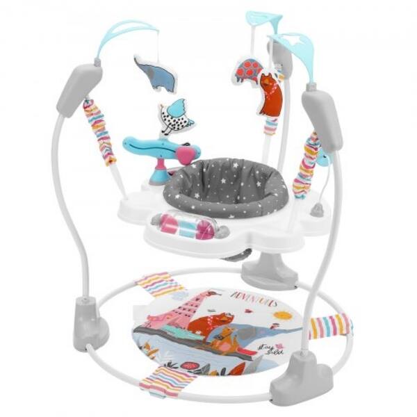 slide 1 of 1, Baby Bouncer Activity Center Baby Jumper Jumperoo with Toys Music Lights Blue