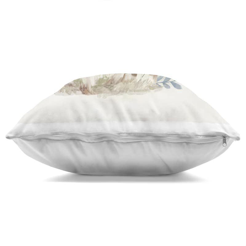 Stupell Neutral Cottage Mushrooms Decorative Printed Throw Pillow Design by Mollie B.