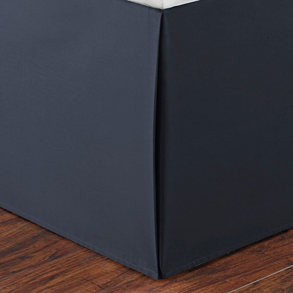 Nautica Solid Navy Cotton Bedskirt On Sale Bed Bath & Beyond 12130455