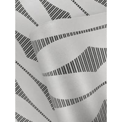 Seabrook Designs Diamond Stripe Glass Beaded Unpasted Wallpaper