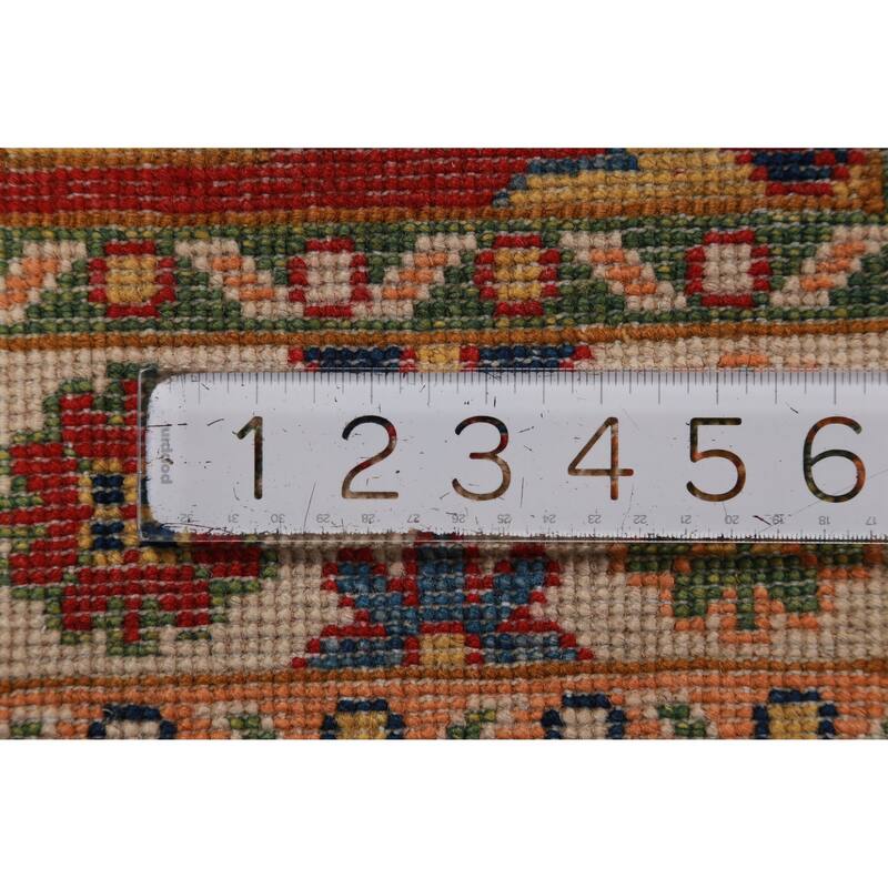 Red Kazak Oriental Accent Foyer Rug Handmade Traditional Wool Carpet - 2'0"x 3'0"