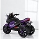 preview thumbnail 19 of 58, 12V Kids Electric Ride-On Motorcycle with Manual Throttle, LED Wheel Lights, Bluetooth Music- Battery Powered Motorbike