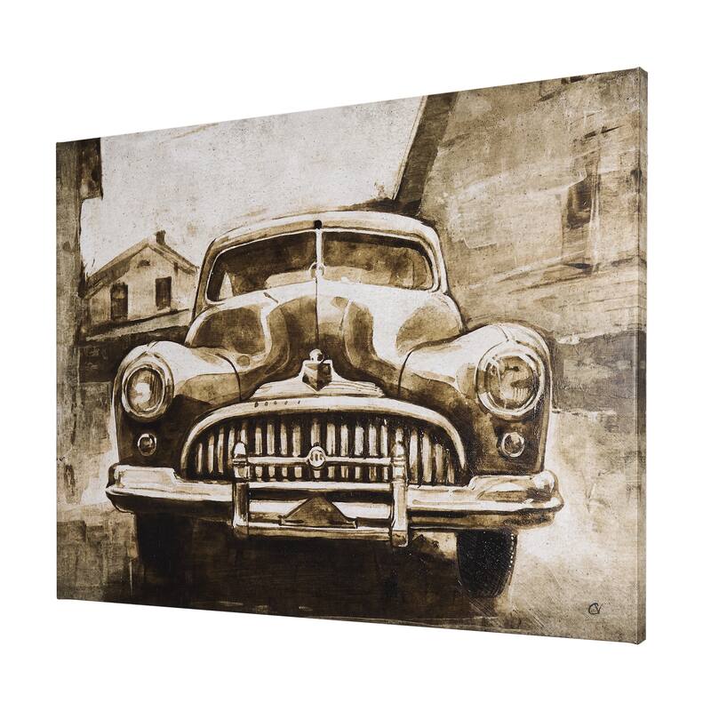 Vintage Car Picture III (36 x 27) Canvas Art Print