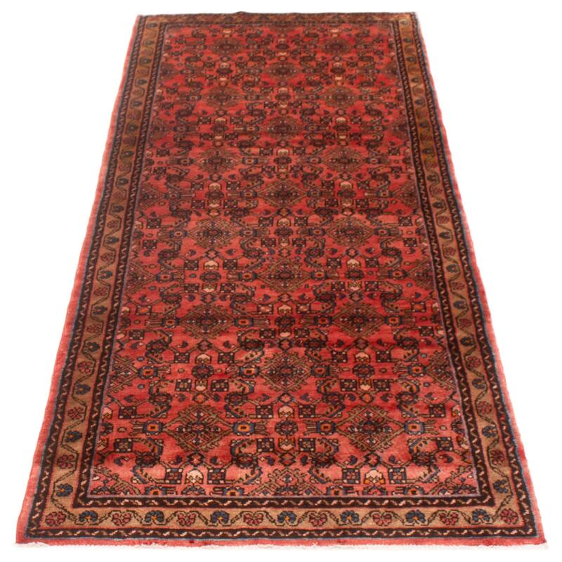 ECARPETGALLERY Hand-knotted Andelz Copper Wool Rug - 3'11 x 9'11