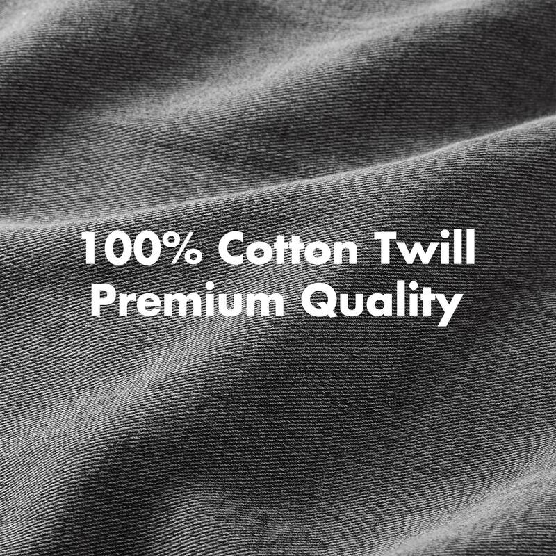 3PCS Full/Queen Twill Washed Duvet Set