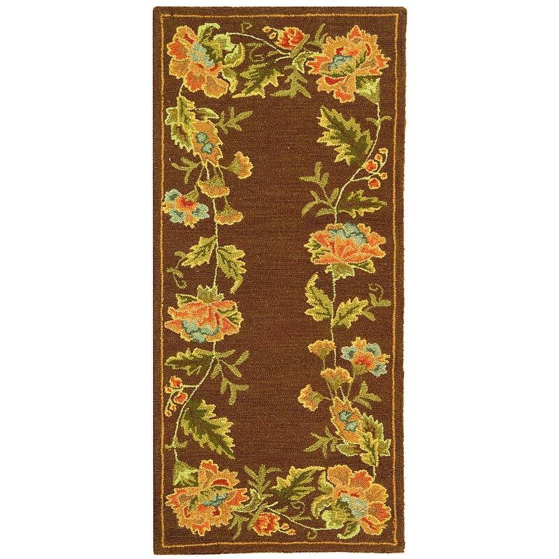 SAFAVIEH Handmade Berkeley Delphine Botanical Wool Rug