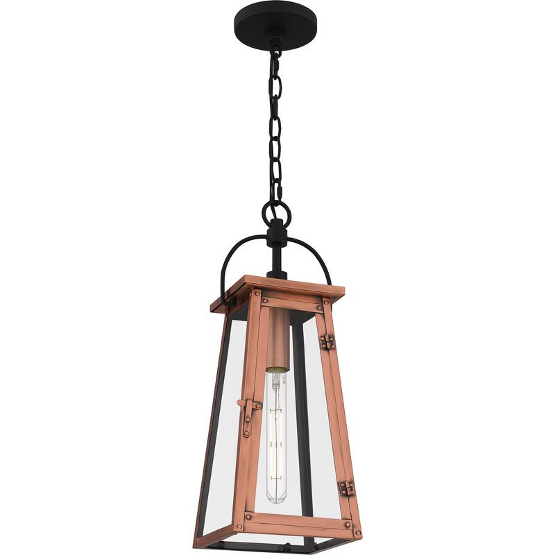 Carolina 1-Light Aged Copper Outdoor Hanging Lantern