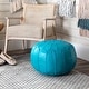 preview thumbnail 12 of 31, nuLOOM Handmade Moroccan Leather Ottoman Pouf