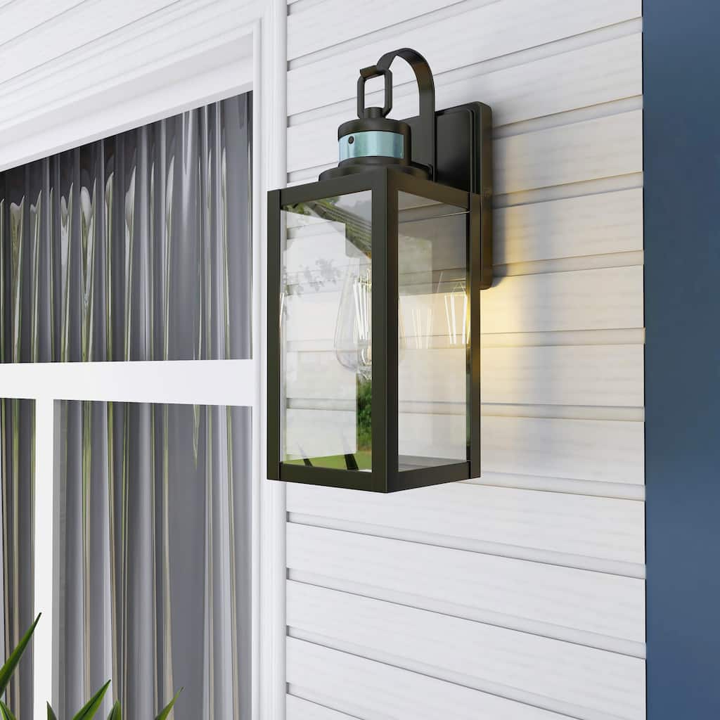 4Pack-1 Light Outdoor Wall Light Dusk to Dawn - 5"x6.65"x15.04"