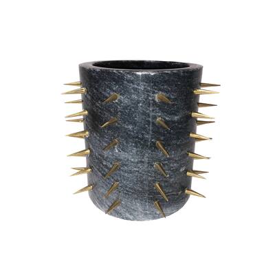 Pantalet Grey with Gold Spike Vase