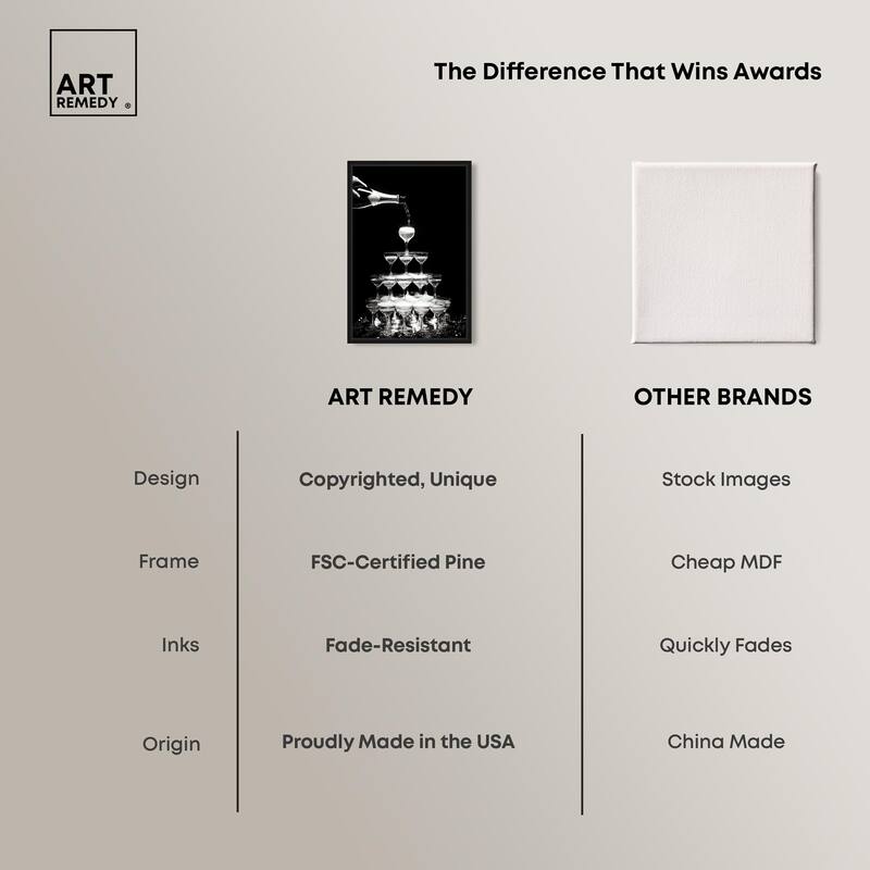 Flow of Fizz Canvas by Art Remedy