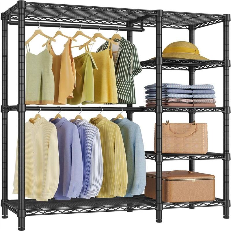 V7 Basic Garment Rack for Hanging Clothes - 16.5"D x 45"W x 76.4"H