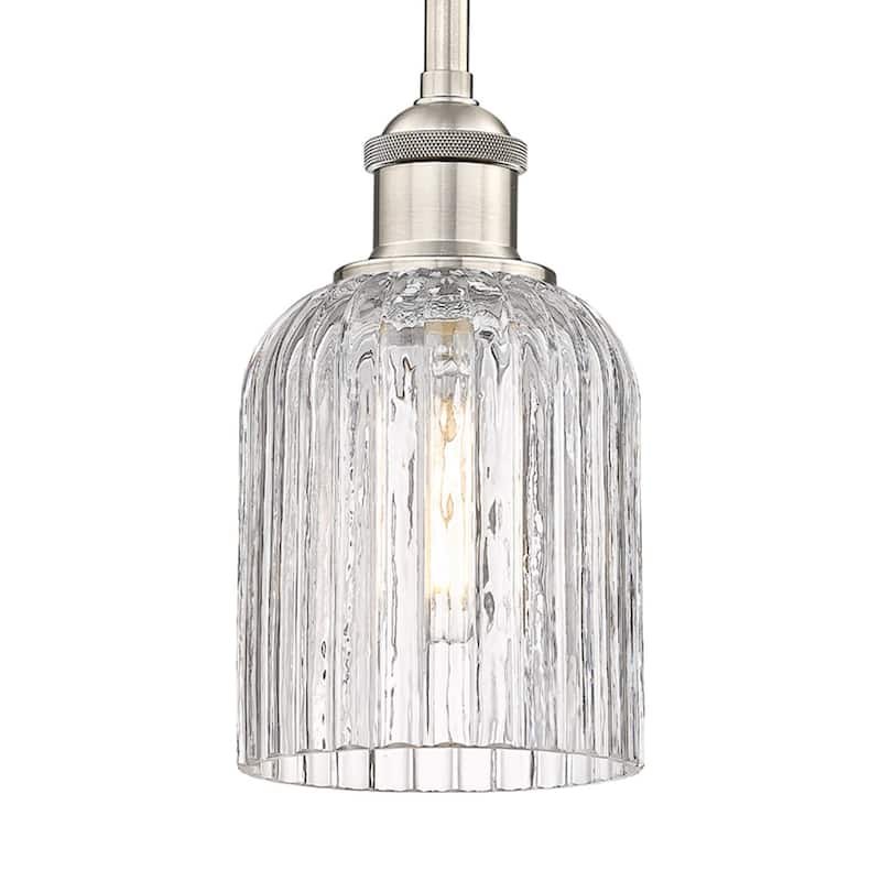 Innovations Lighting 616-1S 9 5 Bridal Veil Pendant Bridal Veil 5" - Brushed Satin Nickel