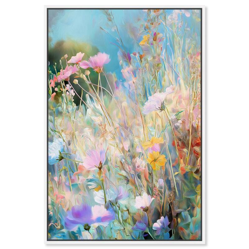 Cosmos Cascade Canvas by Art Remedy - White - 20" x 30"