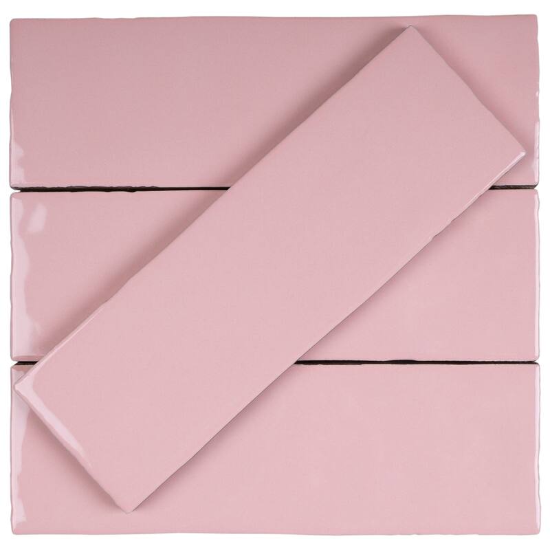 TileGen. Borgo 2.6" x 7.9" Porcelain in Pink Wall & Floor Tile (56 tiles/7.76 sqft.)