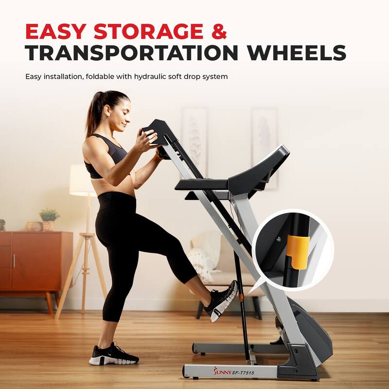 Smart Treadmill with Auto Incline, Bluetooth