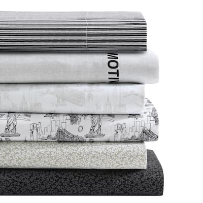Kenneth Cole Printed Cozy Bonus Sheet Sets