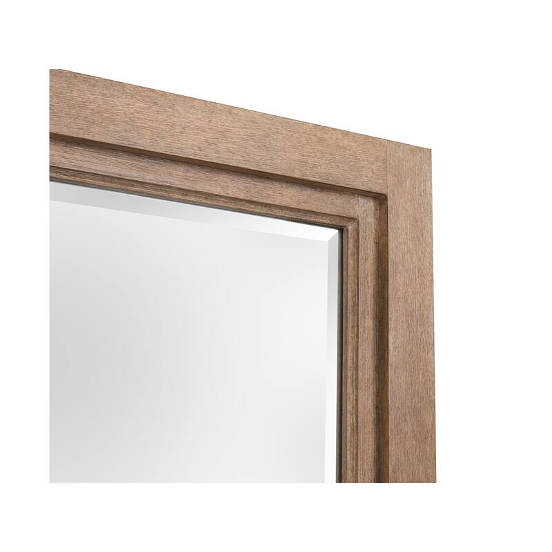 Magnussen Home Plum Creek Sierra Brown Drawer Dresser with Landscape Mirror
