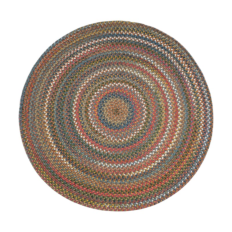 Rhody Rug Charisma Indoor/ Outdoor Braided Area Rug - 4 ft x 4 ft - Bronze