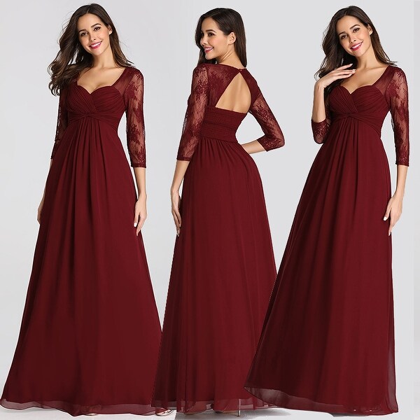 ladies long sleeve evening dresses