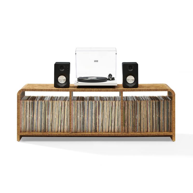 Crosley Ingrid Large Record Player Stand With Vinyl Storage