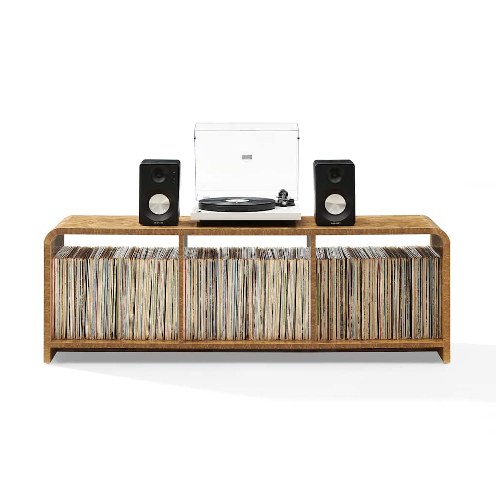Crosley Ingrid Large Record Player Stand With Vinyl Storage