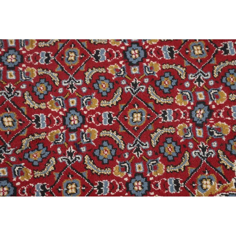 Red Geometric Tabriz Turkish Area Rug Machine Made Carpet - 9'7" x 12'7"