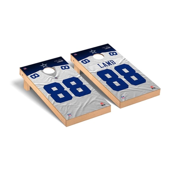 slide 2 of 5, Dallas Cowboys NFL Cornhole Board Set - CeeDee Lamb 88 NFLPA Version