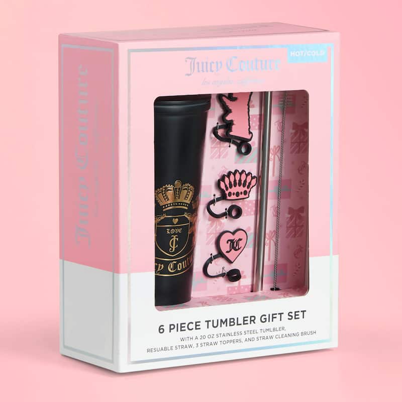 Juicy Couture Hydration Stainless Steel Couture Cup 6-Piece Set