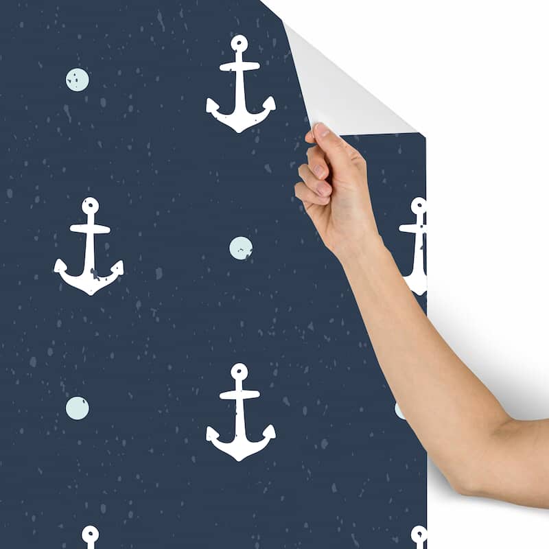 Anchor Nursery Removable Wallpaper - 10'ft H x 24''inch W