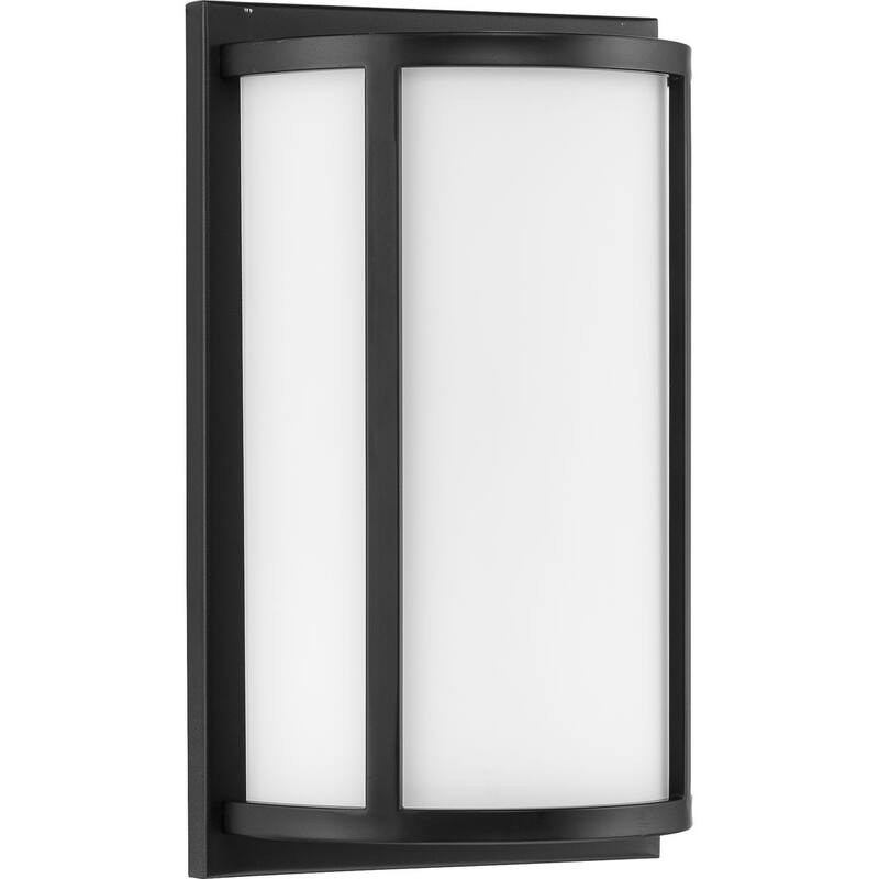 Parkhurst Collection Two-Light Matte Black Etched Glass New Traditional Wall Sconce - 7.5 in x 4 in x 12 in - 7.5 in x 4 in x 12 in