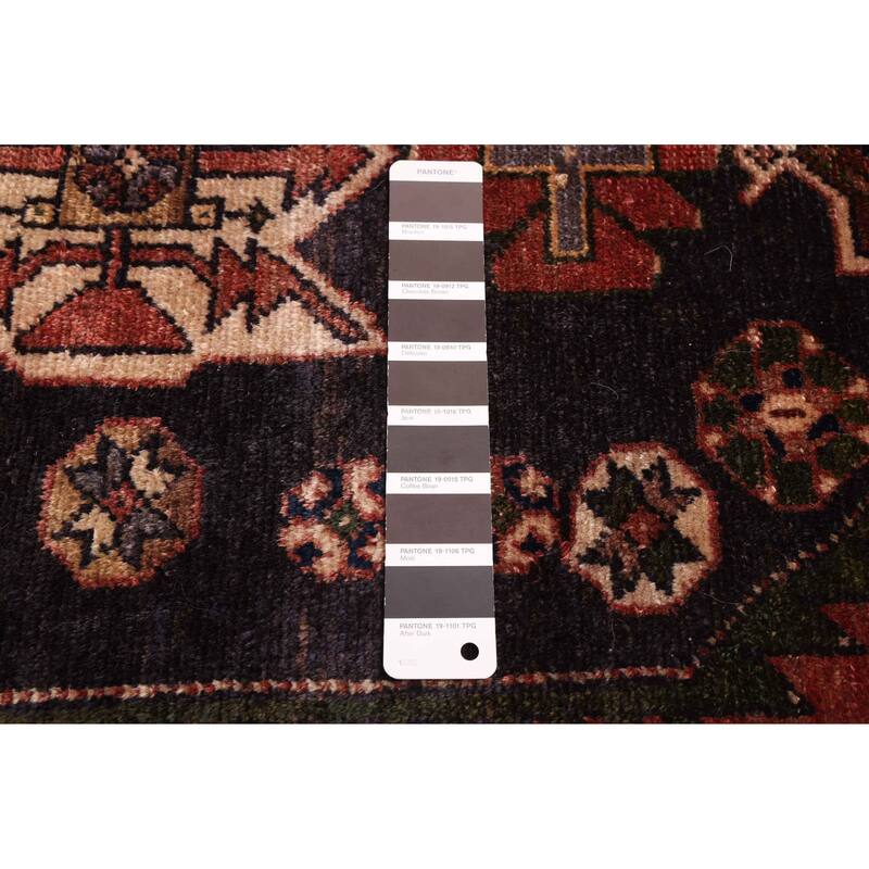 ECARPETGALLERY Hand-knotted Andelz Black Wool Rug - 3'7 x 10'1