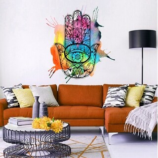 Shop Colorful Hamsa Wall Decal Overstock 32178750