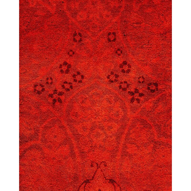 Fine Vibrance, One-of-a-Kind Hand-Knotted Area Rug - Pink, 8' 1" x 8' 3" - 8' 1" x 8' 3"