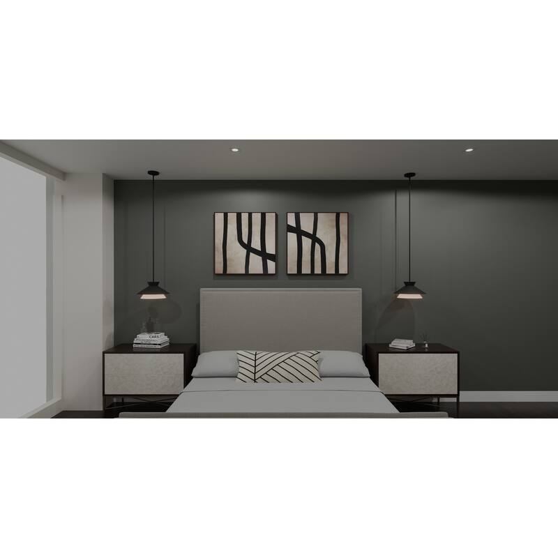 Lionel 1-Light Matte Black Pendant Light