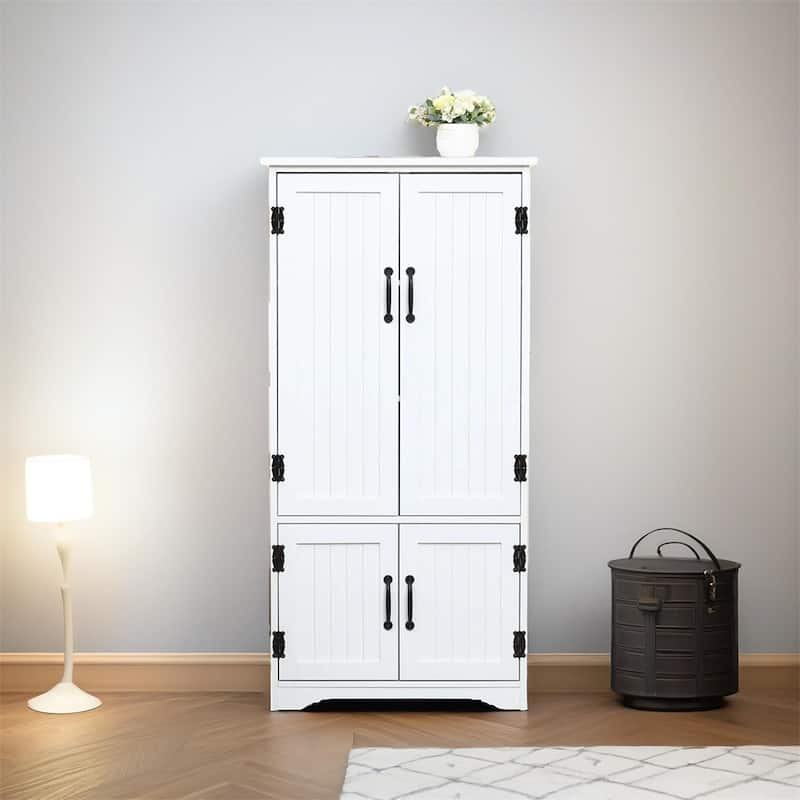 Farmhouse Kitchen Pantry,Floor Storage Cabinet, Cupboard Organizer
